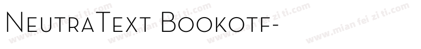 NeutraText Bookotf字体转换